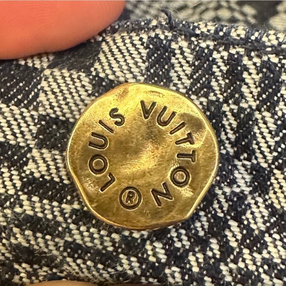Louis Vuitton Denim Distorted Damier Print Jeans - Picture 3 of 16